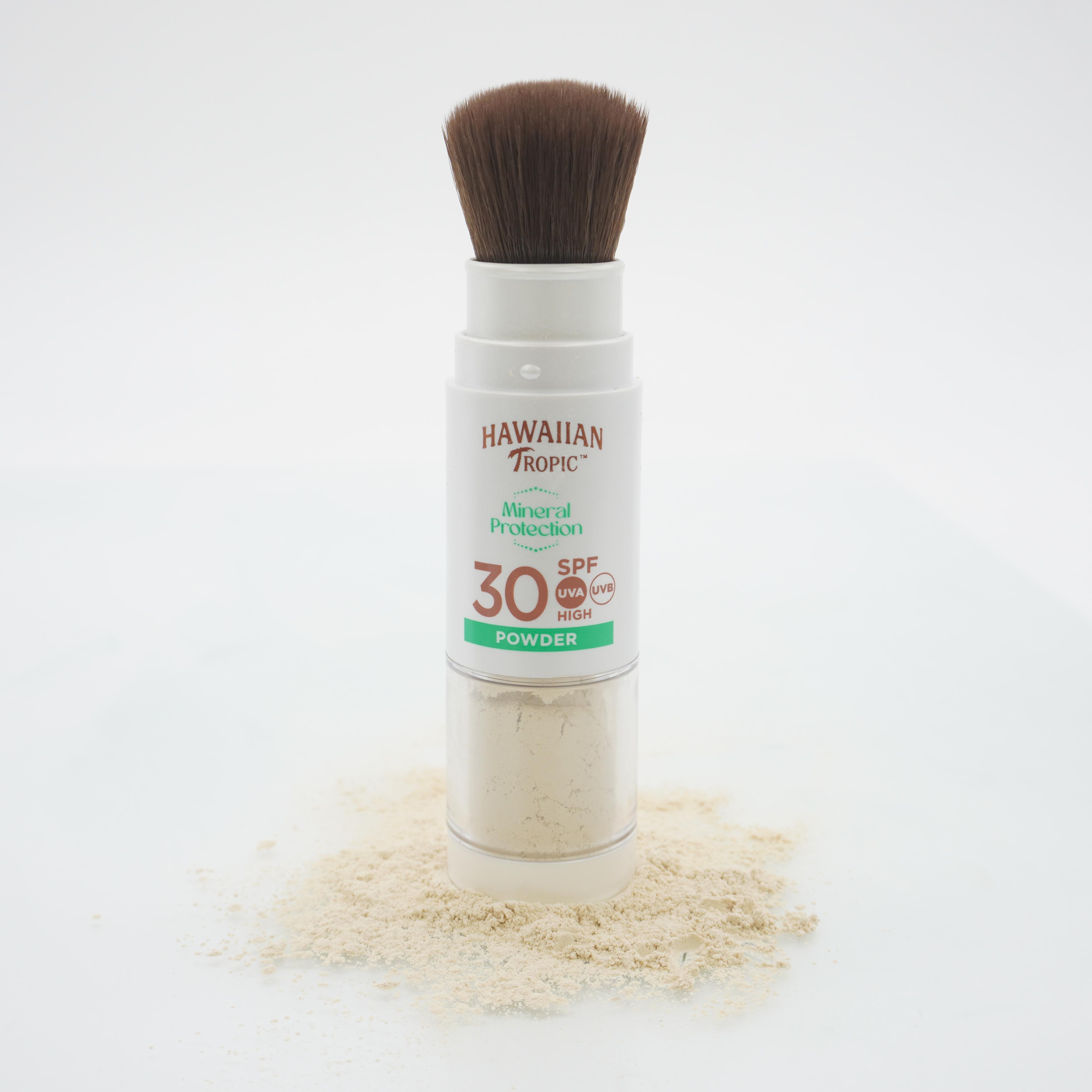 Hawaiian Tropic Mineral Brush SPF 30 - Lightweight Sensitive Sunscreen for Broad Spectrum Protection