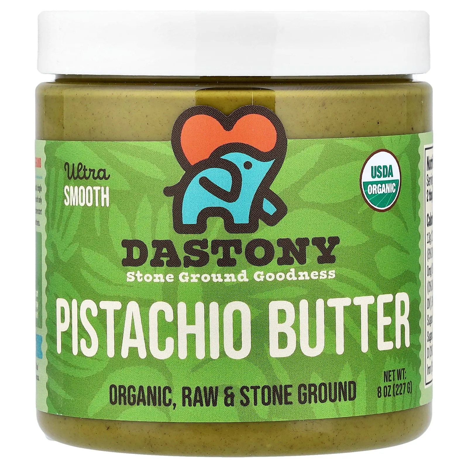 Dastony Pistachio Butter, Ultra Smooth, 8 oz (227 g)