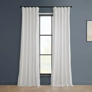 Half Price Drapes Heritage Plush Velvet Room Darkening Curtain