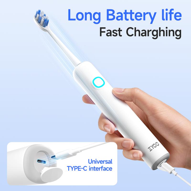 Dr.Hiseki electric toothbrush with sonic magnetic levitation sterilization, fully automatic sweeping vibration blue light sterilization, adult and unisex size, sonic soft bristles.