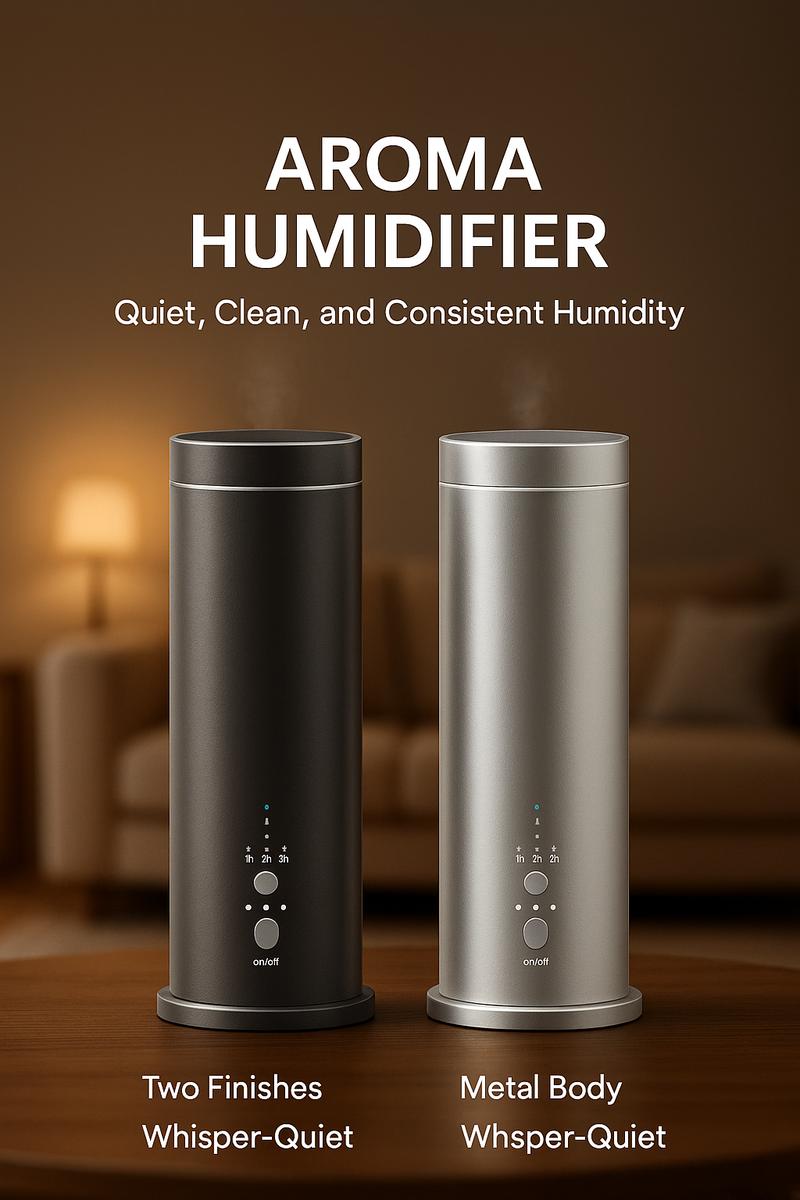 Whole-Home Cold-Air Aroma Diffuser, Covers up to 1,000 sq ft, Battery Rechargeable, Wi-Fi & Bluetooth Enabled, 24×10ml Essential Oils Included