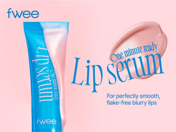 fwee One Minute Ready Lip Serum | Conditioning Lip Treatment for Instant Calming, Nourishing, and Moisture - Smooth, Flake-free Blurry Lip Maker | 9g