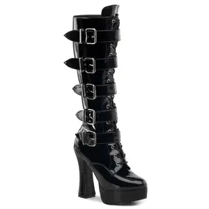 Women's Platform Buckle Footwear, Electra-2042 Boot