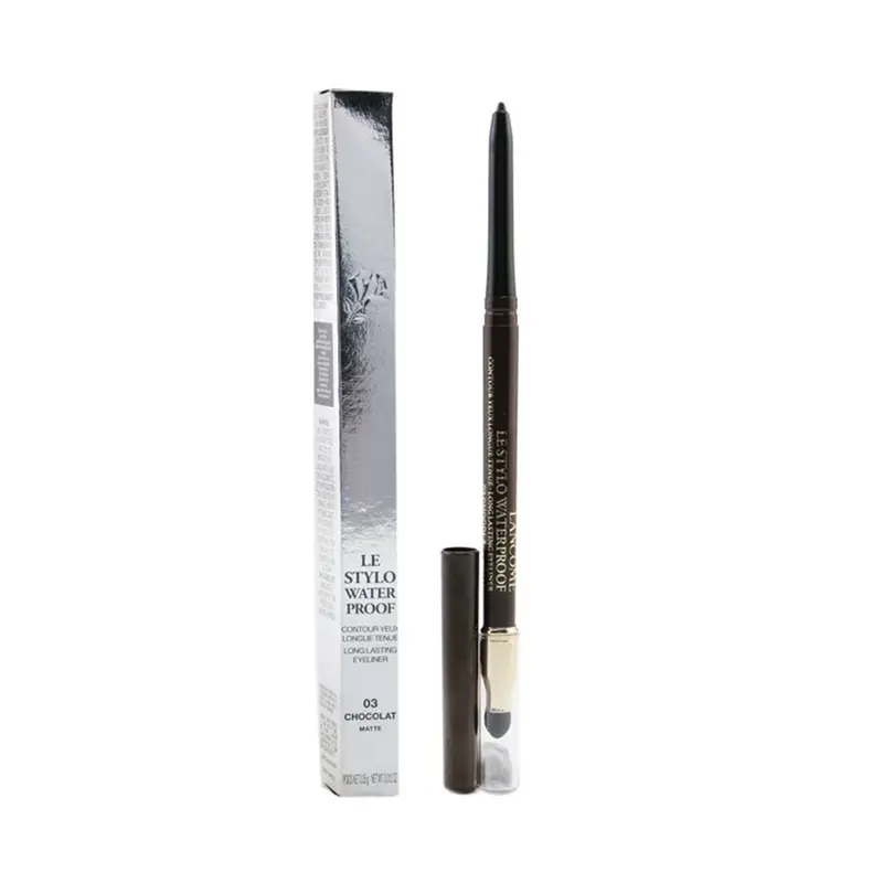 Lancome Le Stylo Waterproof Cosmetic Eyeliner - #03 Chocolate Matte, Transfer Proof Makeup, Anti-Drift Eyeliner, 0.35g/0.012oz