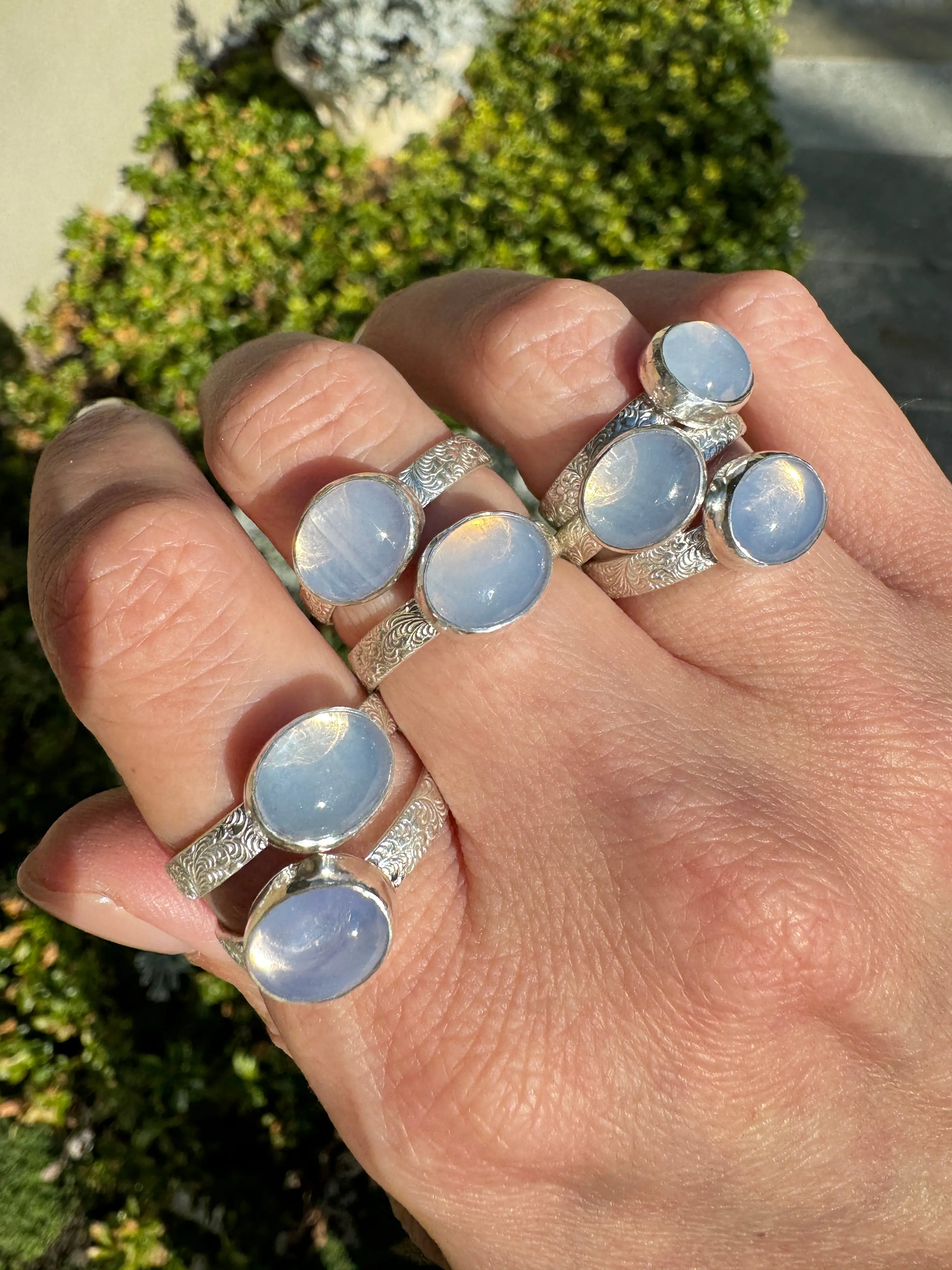 Lavender Moon Quartz Rings