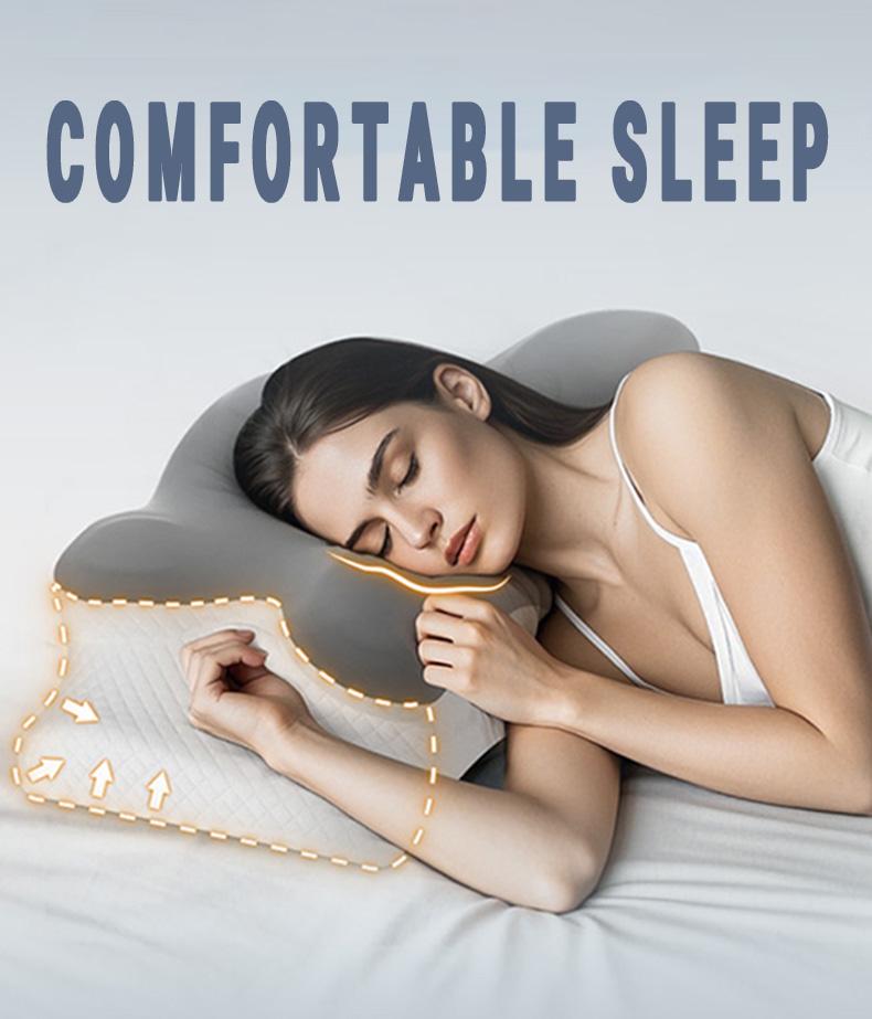 Cervical Memory Foam Pillow for Neck and Shoulder Pain Relief, Adjustable Ergonomic Contour Orthopedic Pillow with Cervical Support for Side, Back and Stomach Sleepers