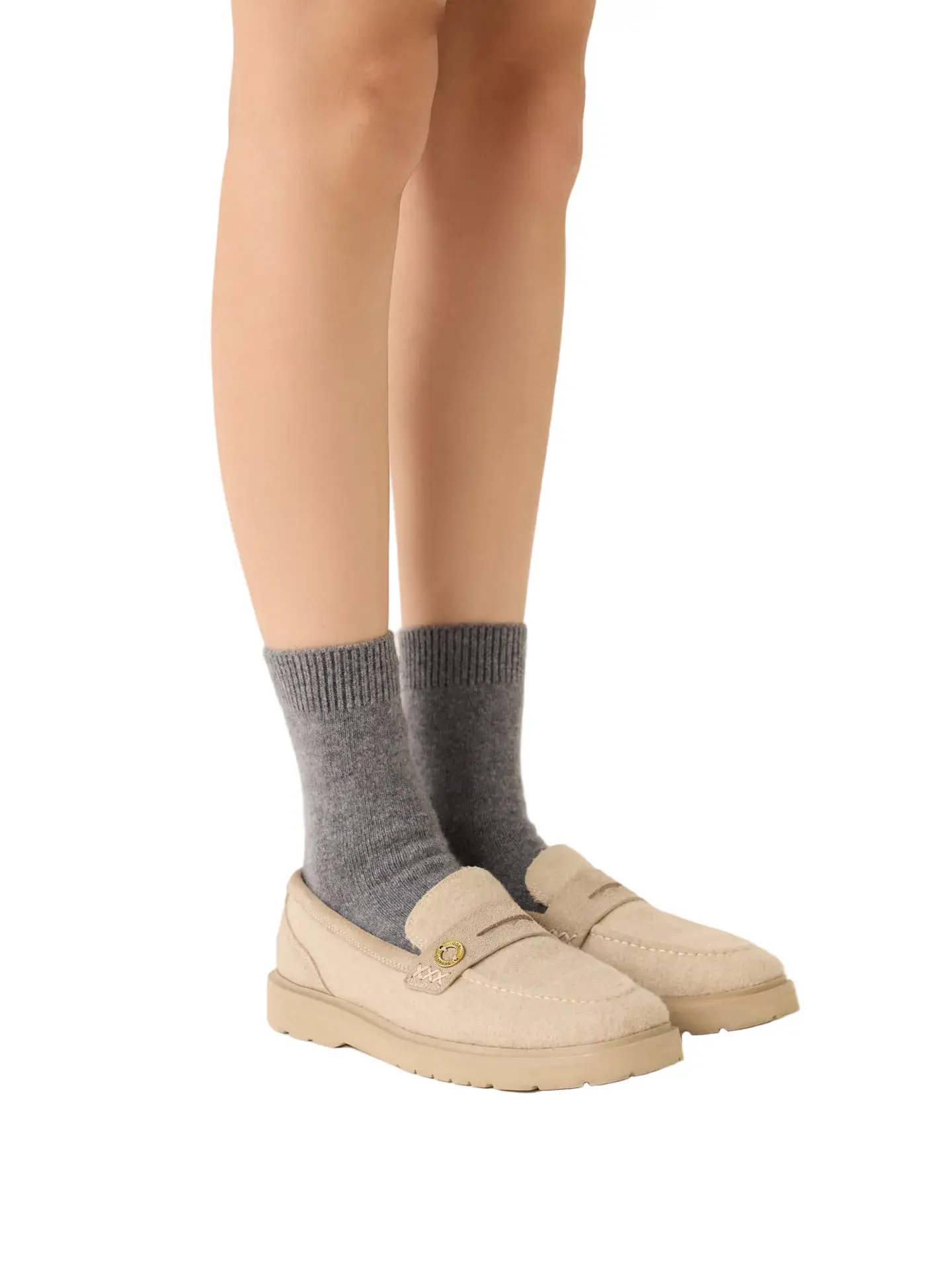 Women's Ultra Soft Mongolian Cashmere Jersey Knit Bed Socks - Adult Single Pair, Extreme Warmth, Casual Solid Loungewear, Not For Shoes, Boots Or Trainers