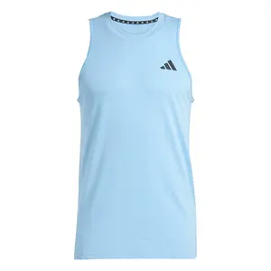 adidas Mens Train Essentials Crew Neck Athletic Tank Casual Tops Casual - Blue