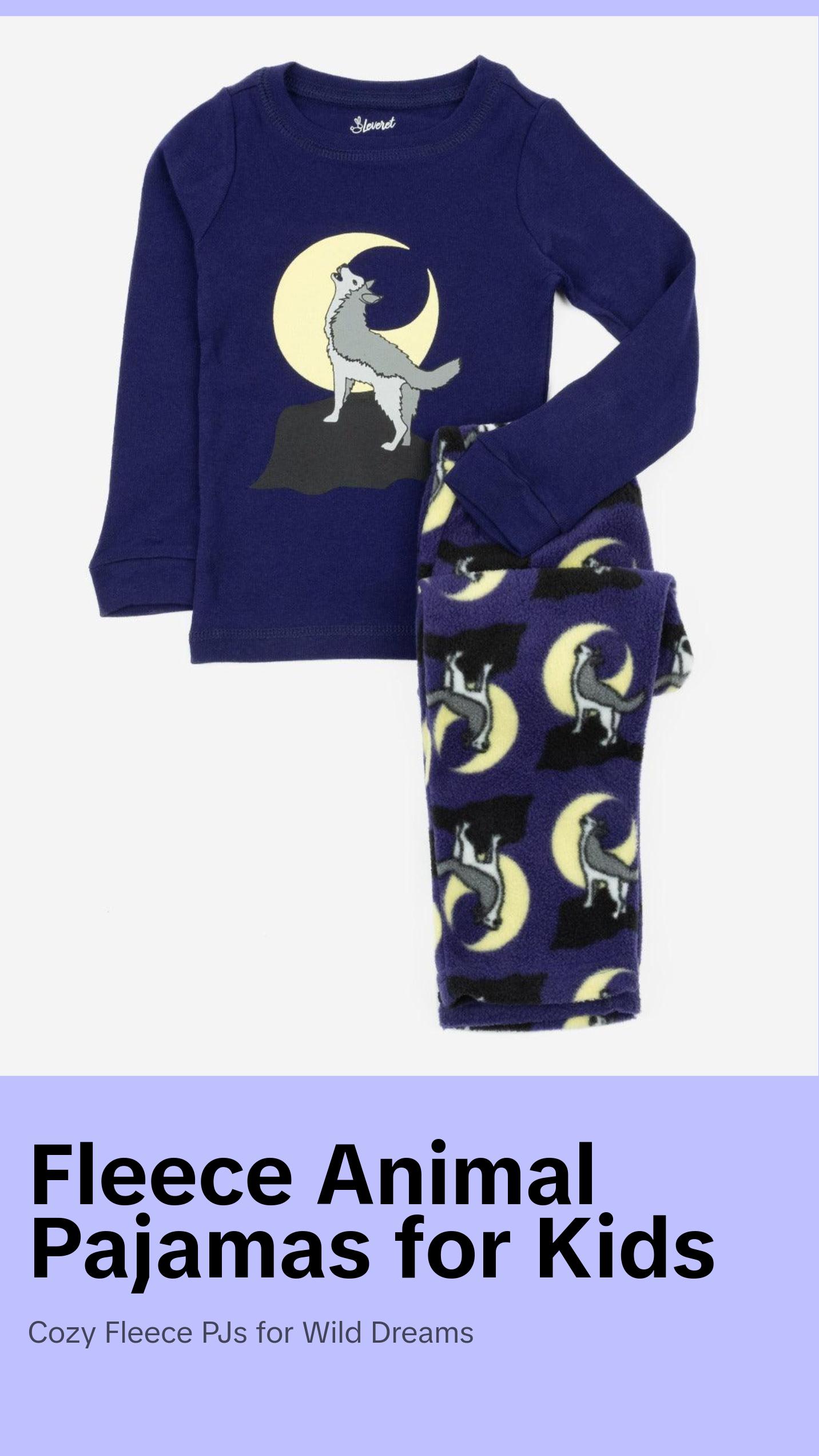 Fleece Animal Pajamas