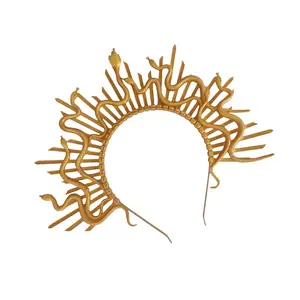 Portable Medusa Snake Crown for Costumes and Themed Celebrations.
