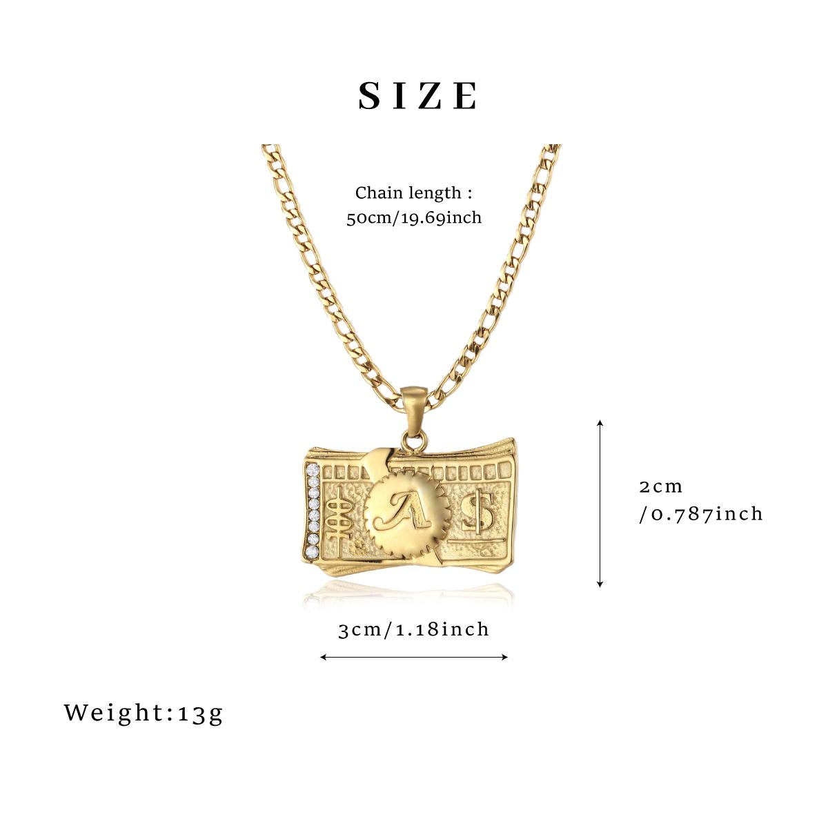 GGIRL 18K Gold Plated Initial Letter Pendant Necklace for Men & Women with Artificial Zircon Elegant Durable Design Perfect for Daily Wear Fashion Jewelry Gift for Holiday Haul Christmas Birthdays Anniversaries