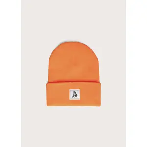 Horse Label Cuff Beanie | Hunter Orange