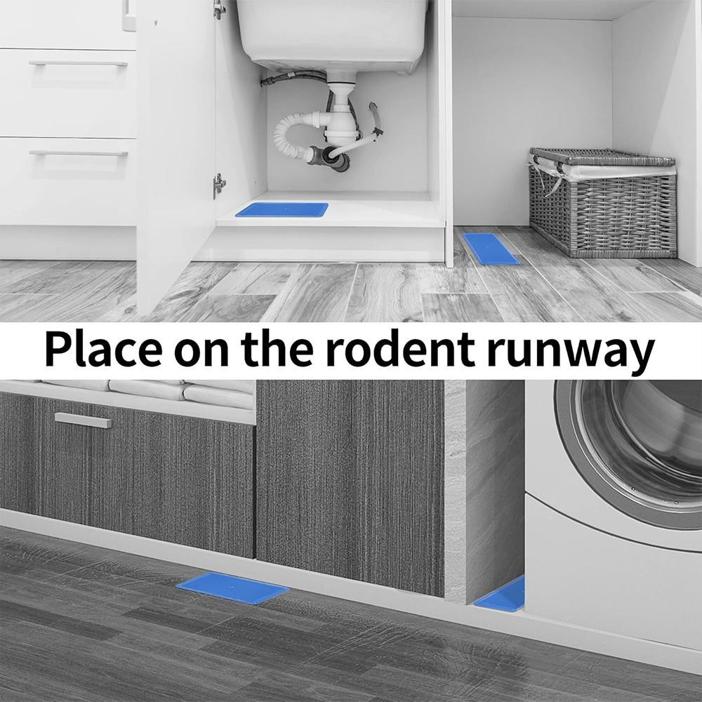 32/16/8 PCS Effective Sticky Mouse Traps GlueBoard - Extra Strong Adhesive Enhanced Stickiness, For Safe Home Pest Control, ForHouse Indoor Outdoor, Easy To Set