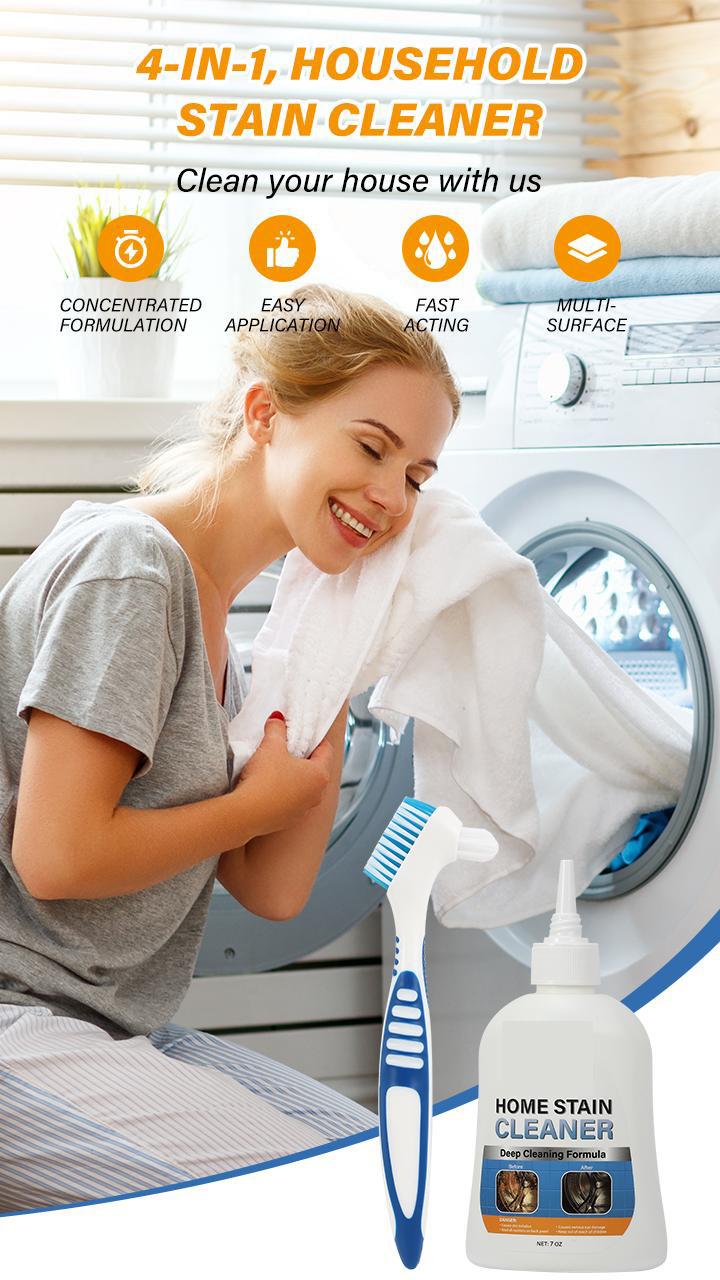 Mold Remover Gel with Scrub Brush – Heavy Duty Mildew Stain Cleaner for Washer Gasket, Shower Caulk, Tile Grout & Bathroom – 7 Fl Oz