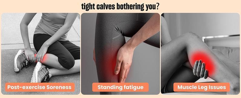 Leg Massager Set of 2 with Air Compression & Heat Function 3 Intensity Settings for Calf Relief Cordless Dual-purpose for Feet Legs Thighs and Knees Ideal Christmas Gift