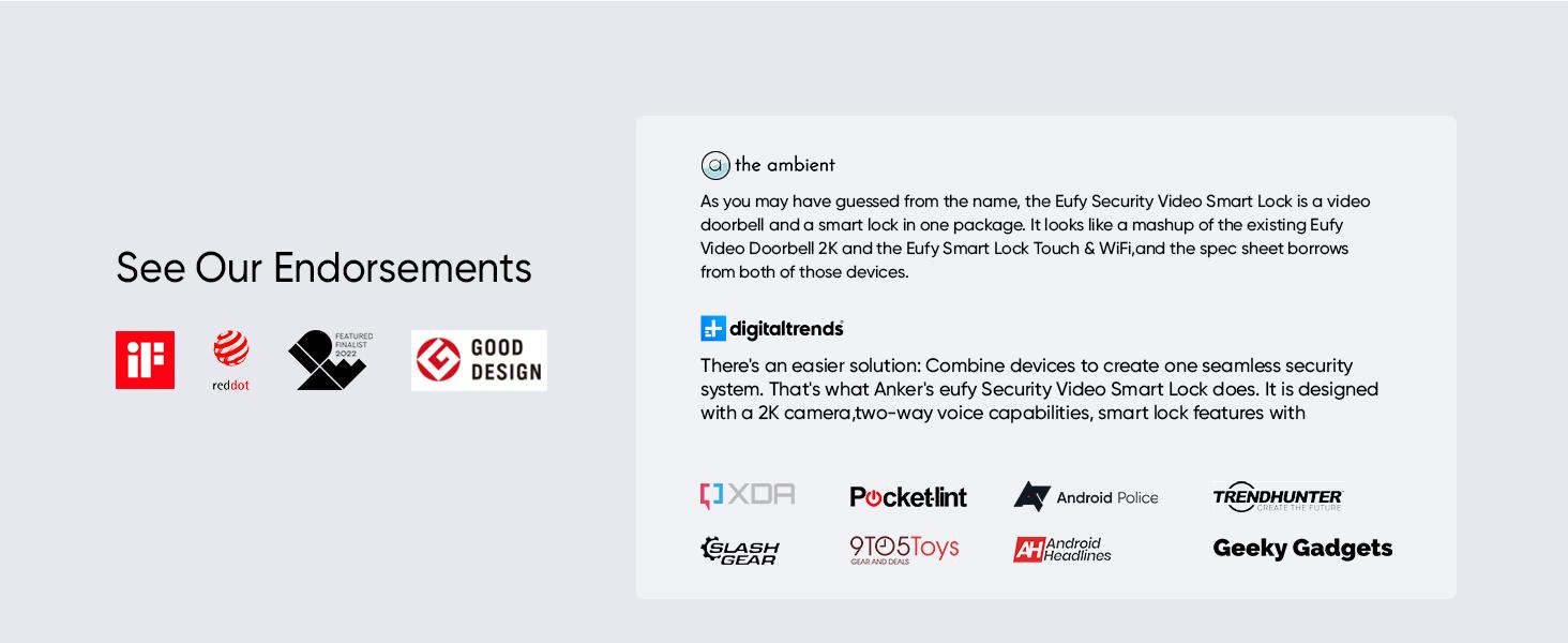 eufy Security Video Smart Lock S330, 3-in-1 Camera+Doorbell+Fingerprint Keyless Entry Door Lock, ,BHMA, WiFi Door Lock,App Remote Control,Doorbell Camera with Chime,No Monthly Fee,SD Card Required｜Spingtok