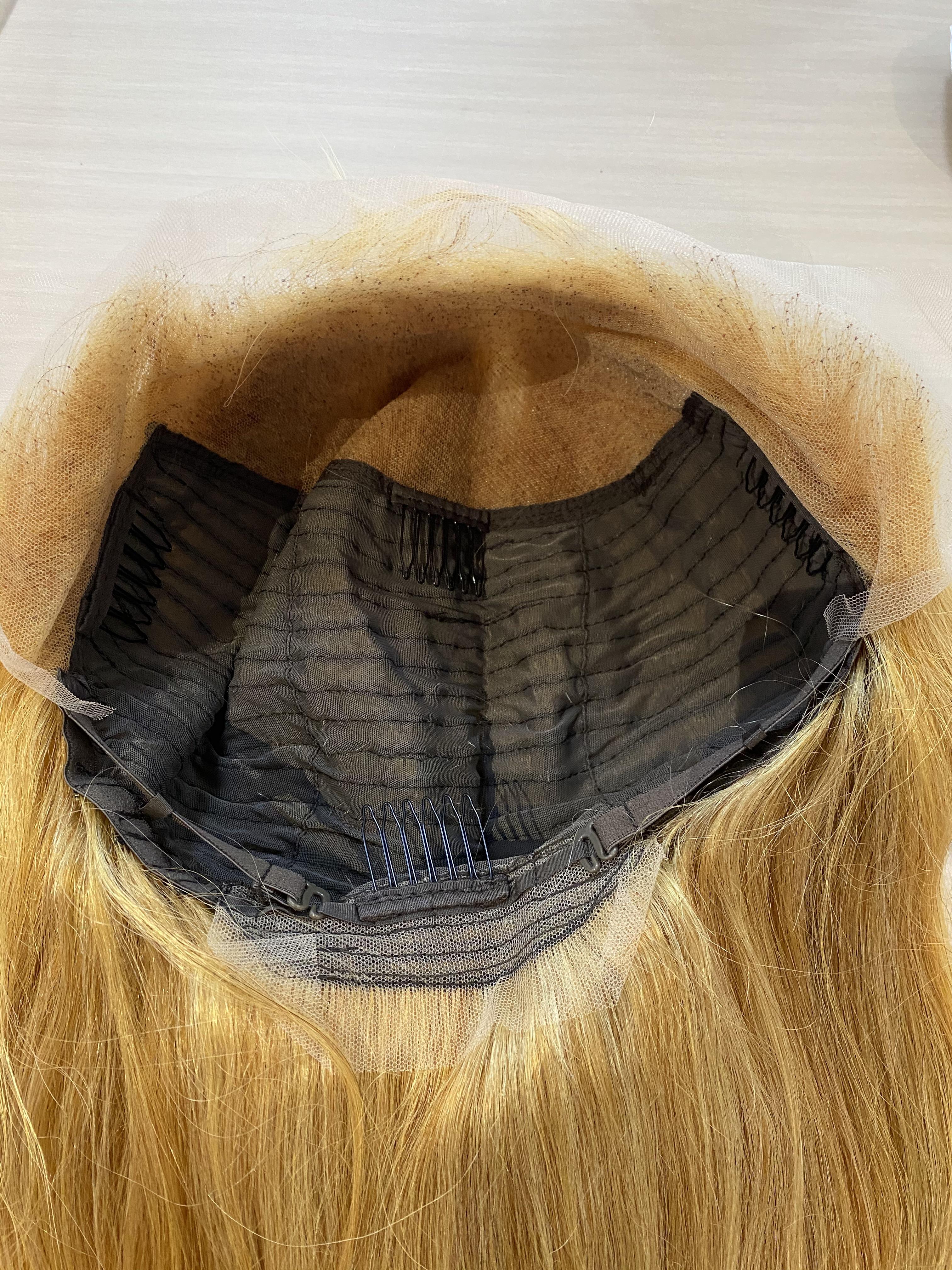 210% Density #27 Honey Blonde Straight Lace Front Wigs Pre plucked 13X6 HD Lace Frontal Human Hair Wigs For Women Natural Hairline