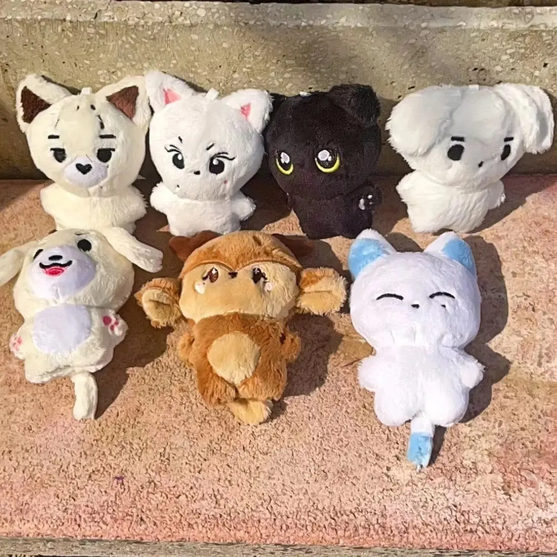Plush JUNGWON HEESEUNG JAY JAKE SUNGHOON Stuffed Animal Keychain, Cute Soft Cuddly Gift, Kawaii Cartoon Pendant Bag Accessory for Fans