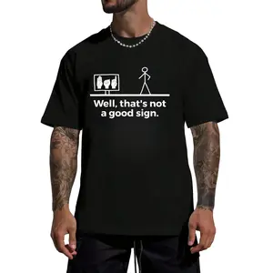 Casual Men's T-Shirt Featuring Funny American Sign Language Print
