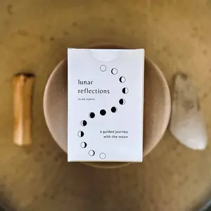 Moon Affirmation Lunar Reflections - 40 Card Moon Phase Deck for Daily Mindfulness & Self-Awareness Enhancements