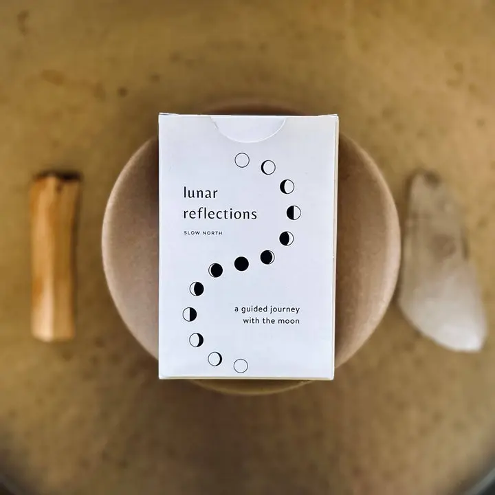 Moon Affirmation Lunar Reflections - 40 Card Moon Phase Deck for Daily Mindfulness & Self-Awareness Enhancements