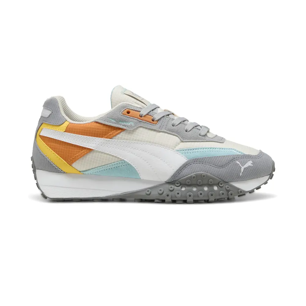 PUMA Mens Blktop Rider Multicolor Lace Up Sneakers Shoes Casual - White