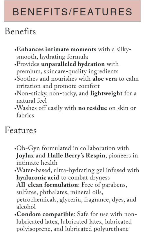 JOYLUX x RESPIN LET'S SPIN Intimacy Gel with Aloe Vera Hyaluronic Acid for Clean Smooth Comfort & Soothing Effects