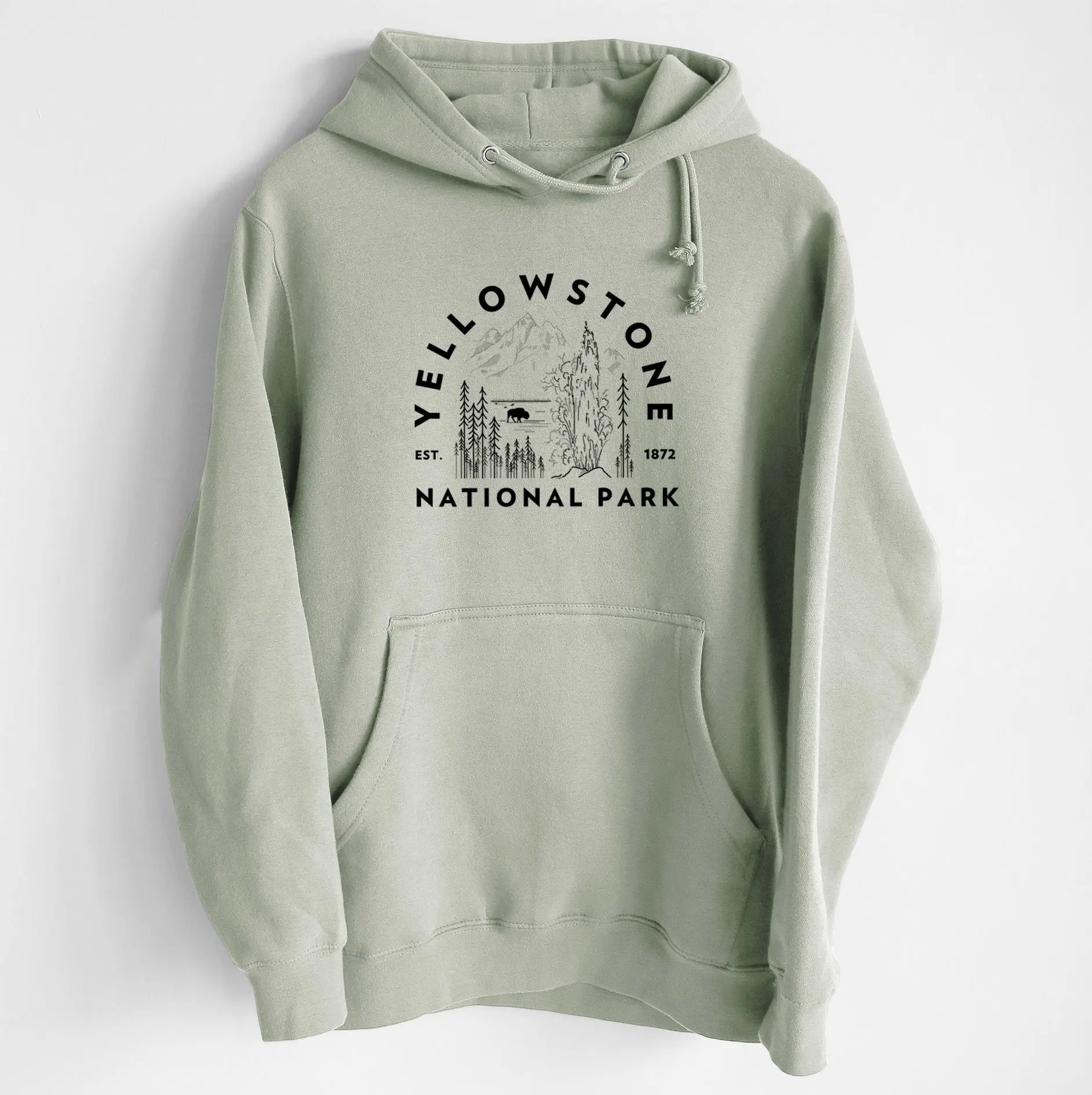 Yellowstone National Park - Heavyweight Fleece Hoodie