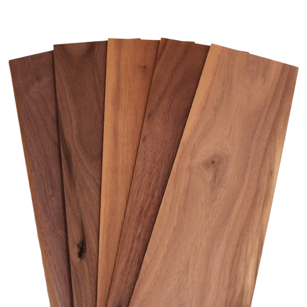 Natural Black Walnut Thin Sawn Lumber Boards (5PCS) 1/8" x 4"