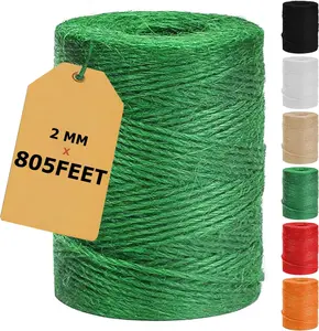 Vanhench 805Ft Garden Twine, Green Twine String for Christmas Supplies Gardening Tomato Climbing Plant Tie Floristry Arts & Crafts, Hanging Planter Basket, Greenhouse Plant Accessories (Green)