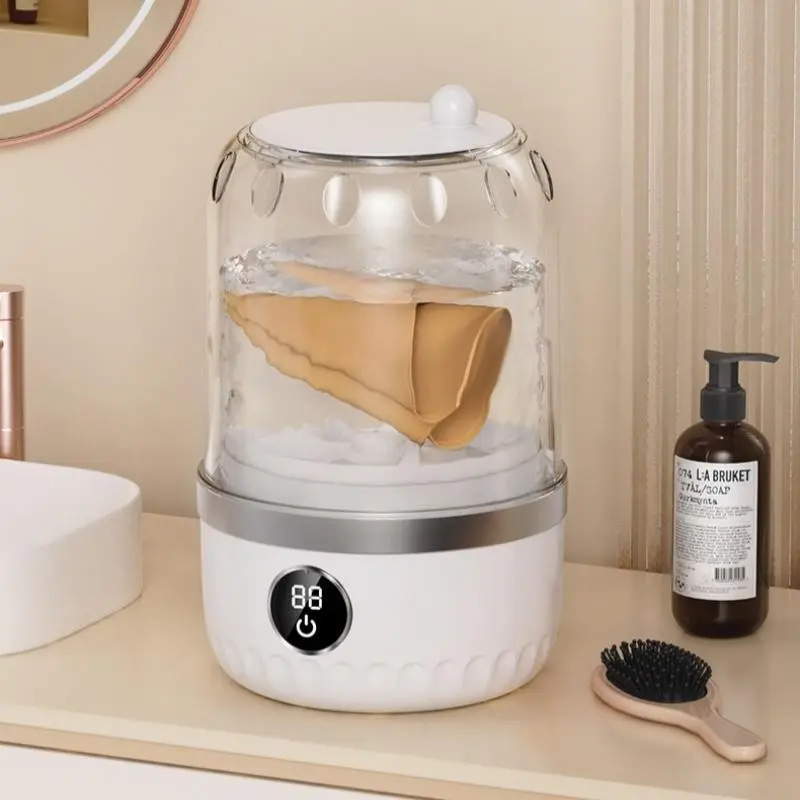 Portable Mini Washing Machine, Travel Washing Machine, Compact Laundry Appliance for Small Spaces, Easy-To-Use Home Washer, Ideal for Apartments and Dorms, Energy Efficient