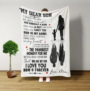 My Dear Son Blanket, Throw Blanket, Birthday Gifts For Him, Son Gifts From Mom Blanket, Son Gifts From Dad, Birthday Gifts For Son