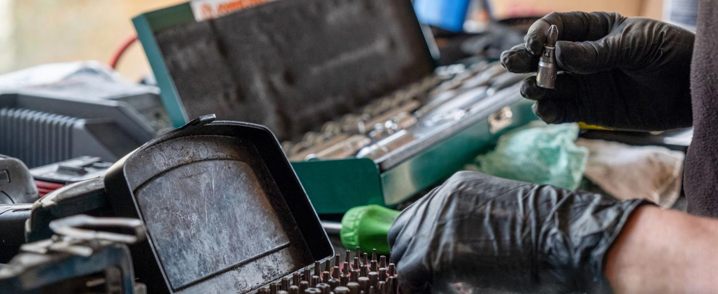 PROMEDIX P Heavy Duty Nitrile Gloves,6mil-100 Count,Black Disposable Cooking Gloves,Latex Free,Powder Free Cleaner Cleaning Kitchen Pack