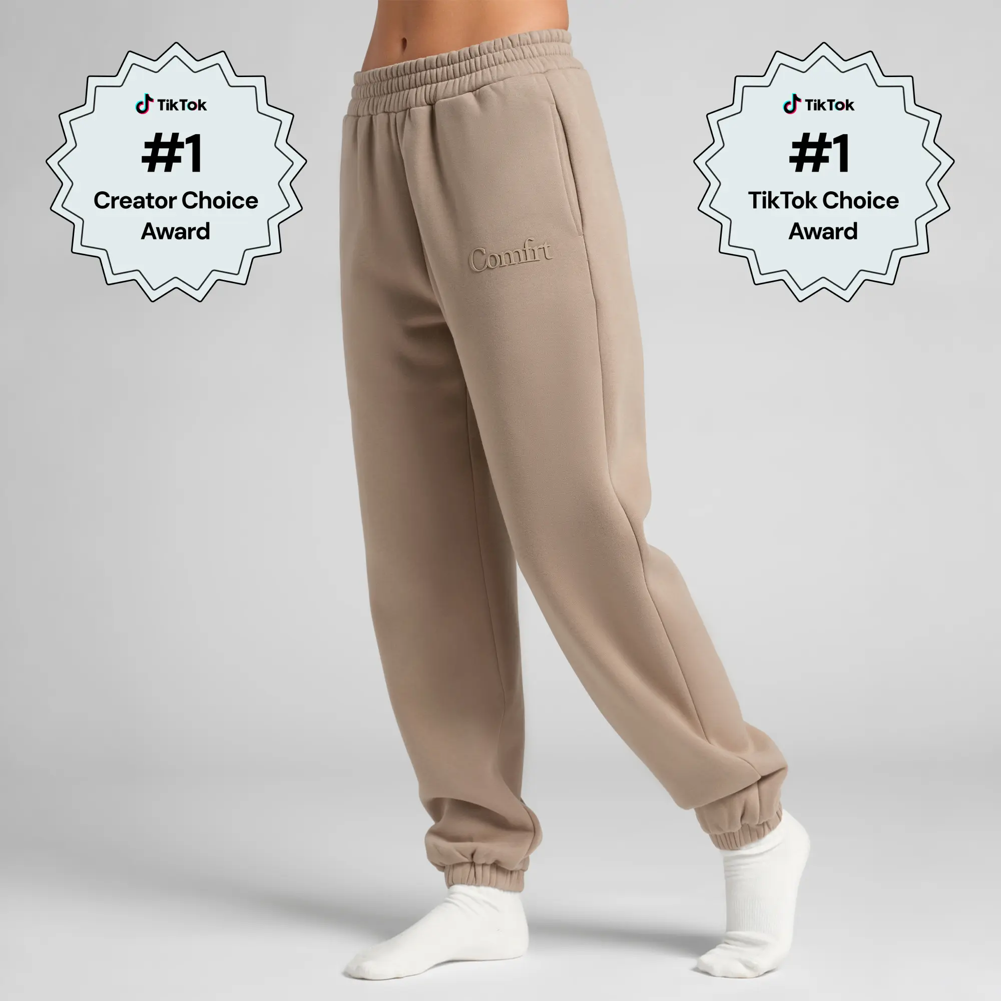 Comfrt | Minimalist Sweatpants | Oversized Soft Joggers With Long Inseam Sports Bottoms Breathable Athletic Bottoms