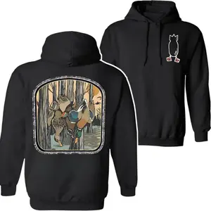 Waterfowl Hunting Bomb Hoodie, Professional Waterfowl Hunter Apparel Hoodie, Old School Wood Duck Forest Graphic Pullover Hoodie, Classic Dive Bomb Industries Statement Hoodie