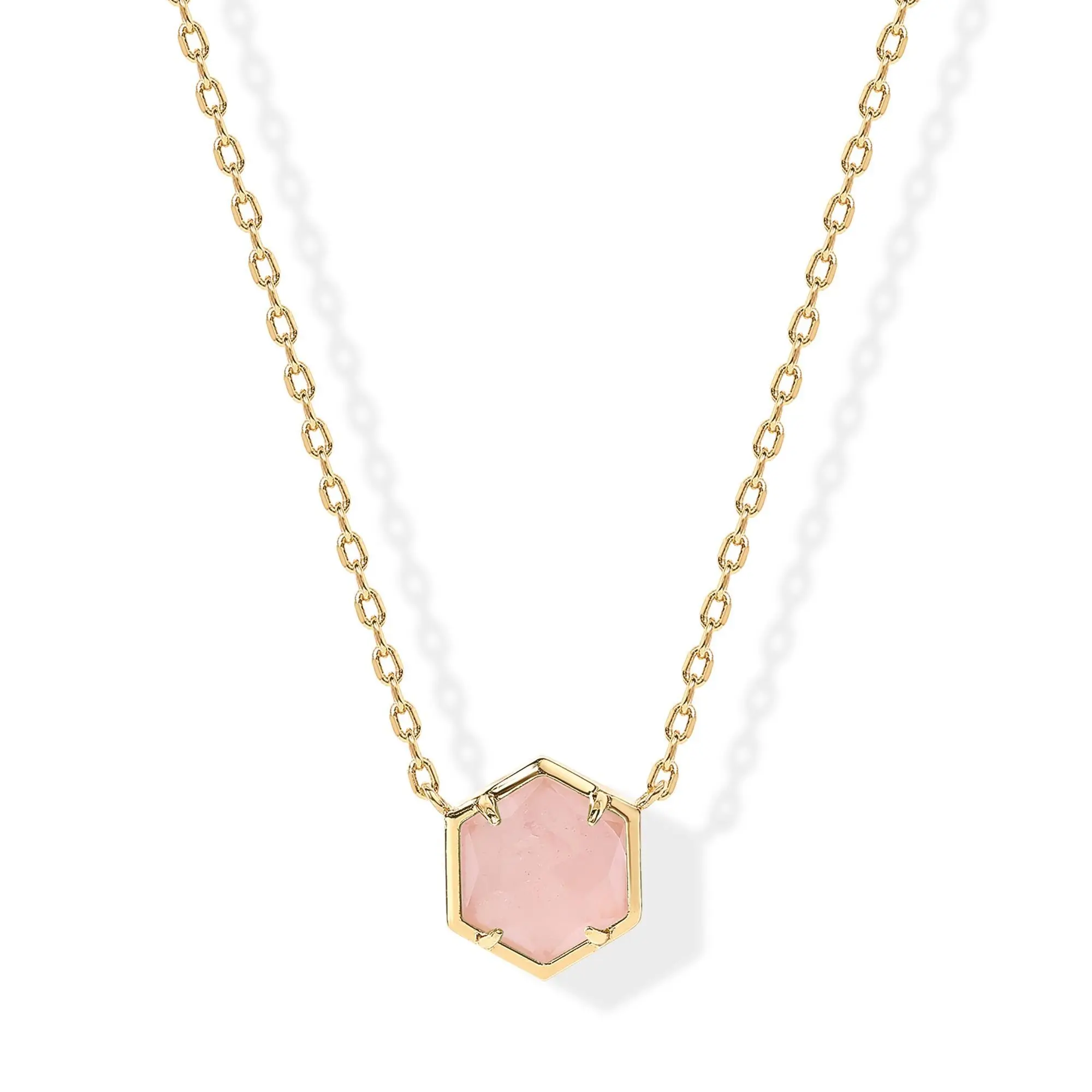 PAVOI 14K Gold Plated Women's Gemstone Pendant Necklace with Dainty Chain