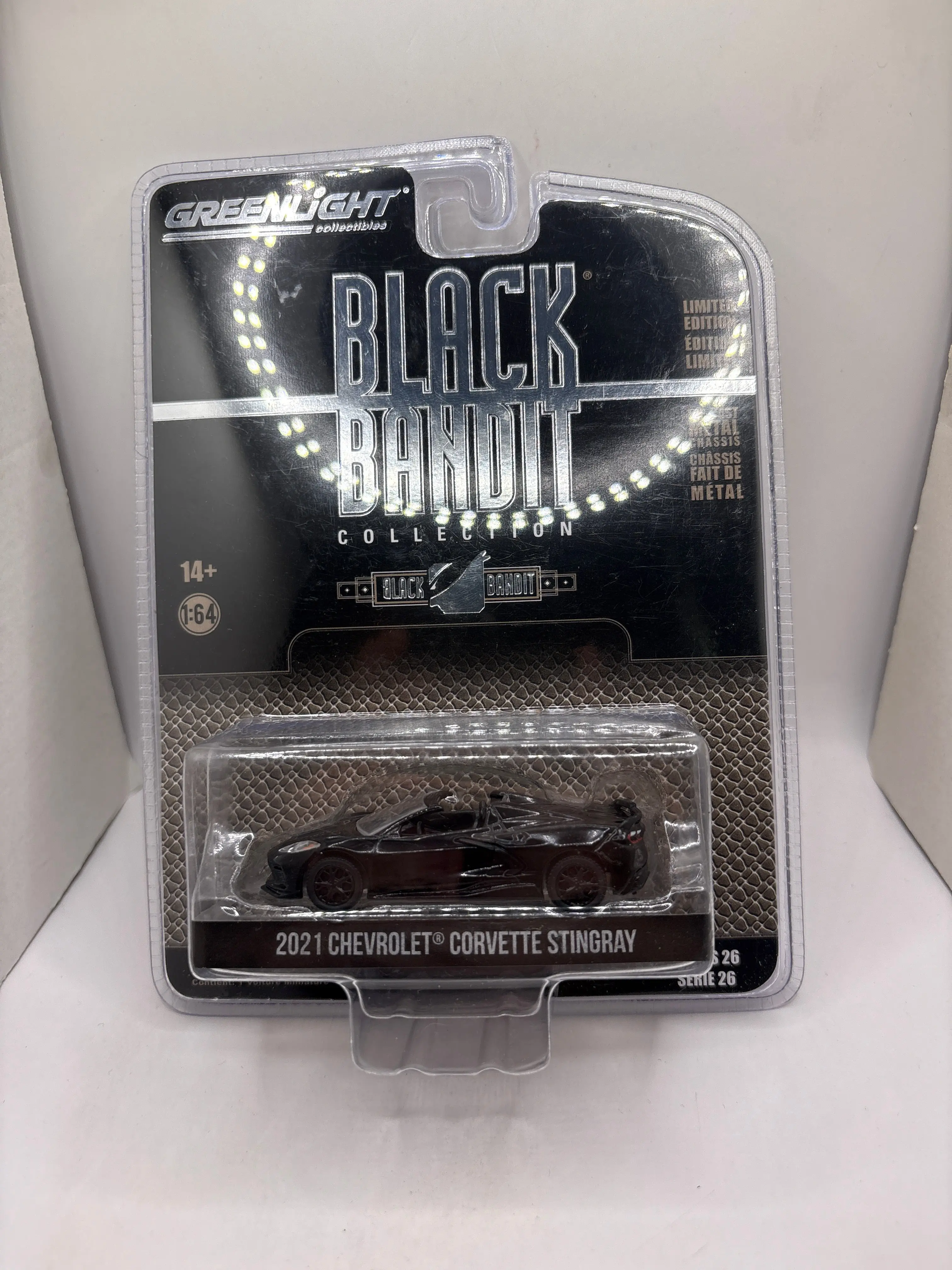 Greenlight 2021 Chevrolet Corvette Stingray Diecast black