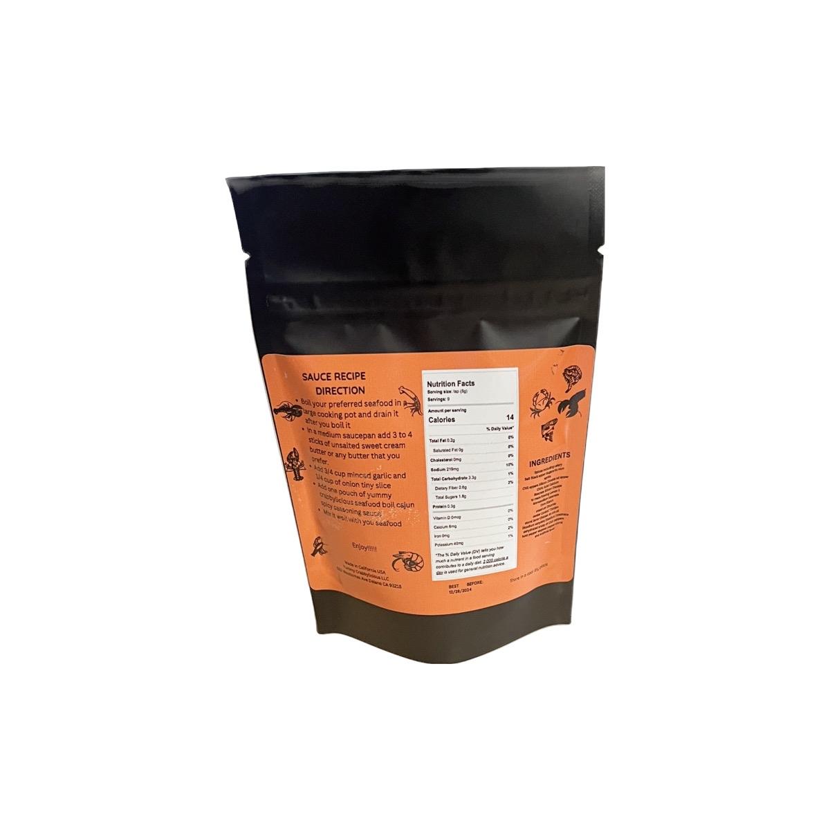 Yummy Crabbylicious Seafood Boil Cajun Mild seasoning sauce