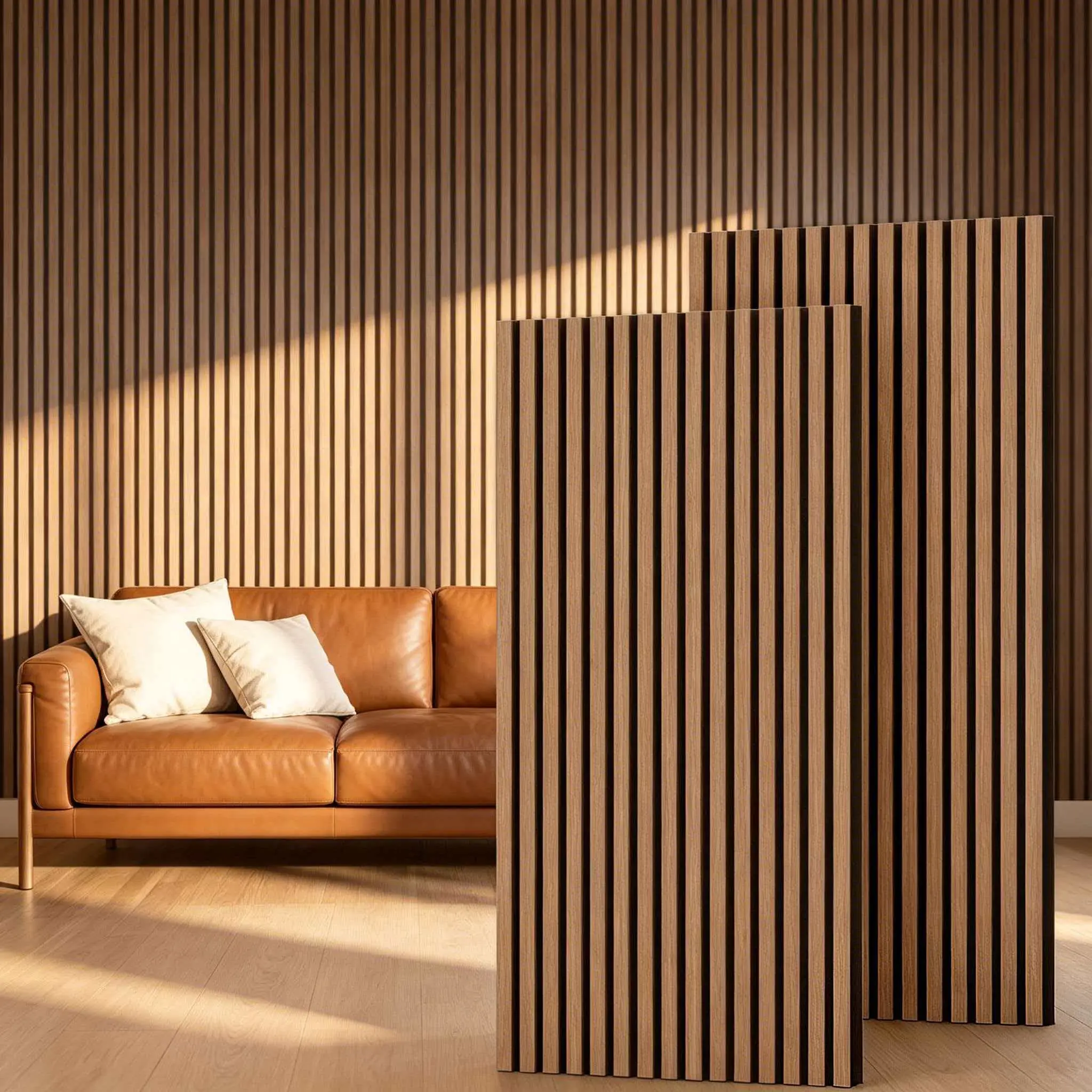 TONOR Decorative Wood Wall Panels, Wood Slat Wall Panels for Room Makeover, Accent Wall Decor for Home & Commercial Spaces, Affordable Store Makeover, Living Room, Bedroom, Office