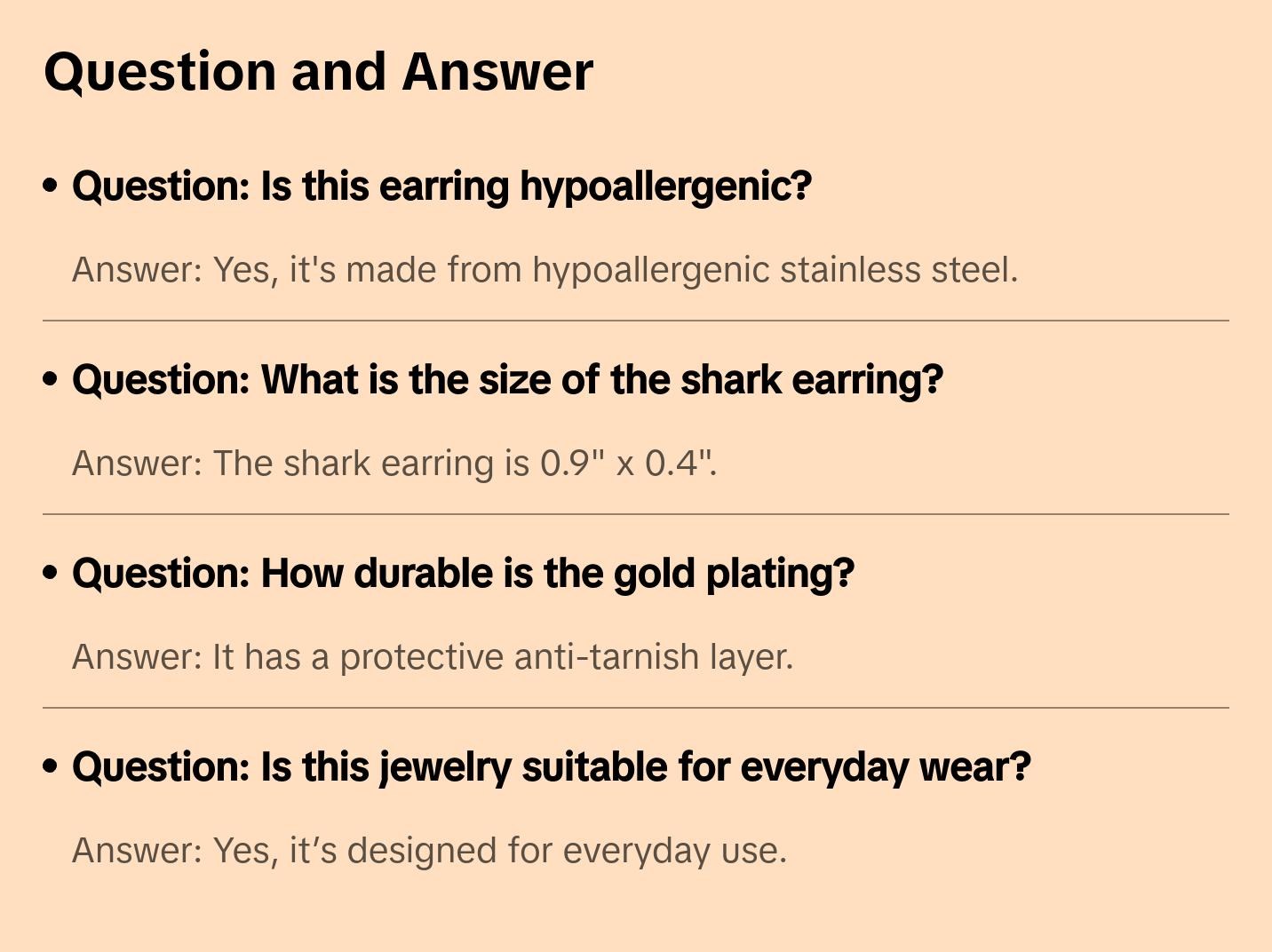 “Catch of the day” earrings