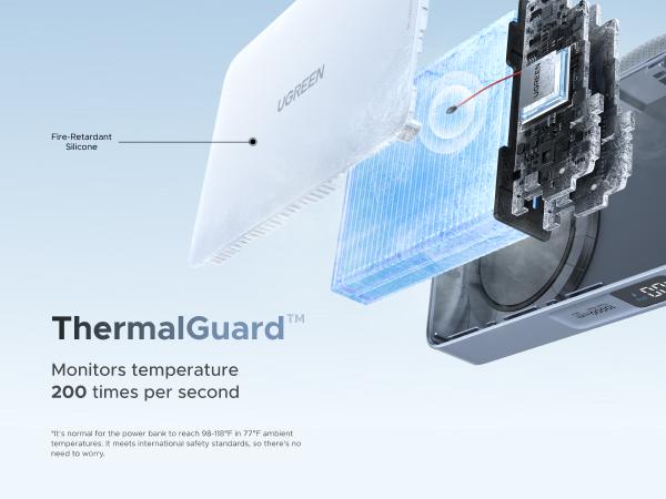 UGREEN MagFlow 10000mAh Power Bank Qi2 25W Certified Wireless Charging Magnetic Portable Charger for MagSafe with Built-in Cable 30W USB-C Battery Packfor iPhone17 Pro Max/Pixel 10 Pro XL,Tiktokshopstockup