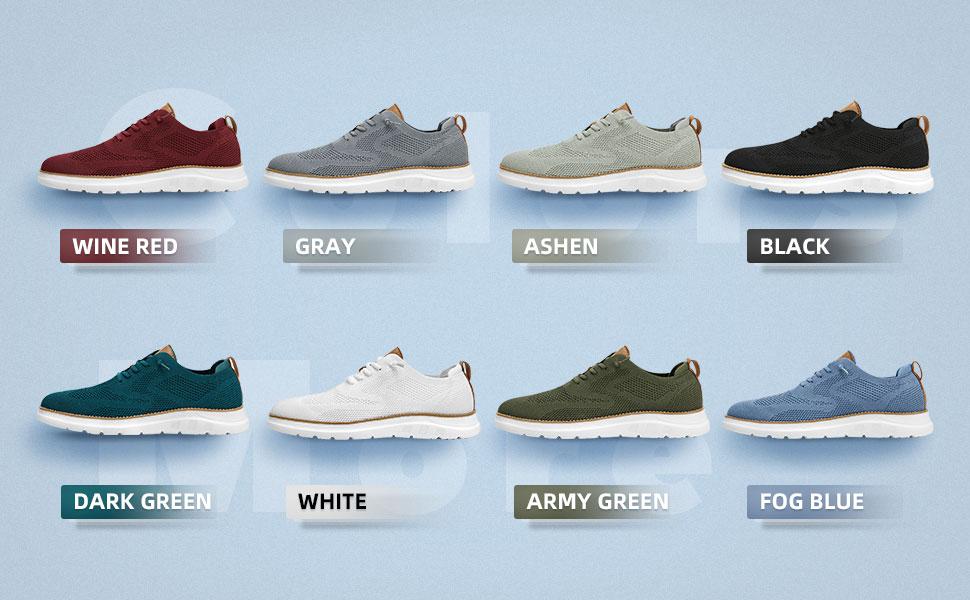 Mens Casual Dress Oxfords Shoes Fashion Mesh Business Walking Work Slip on Sneakers Comfortable Lightweight Soft Sole Red Boy Running