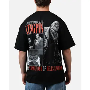 73Studio Marvel King Pin Vintage T-Shirt Black