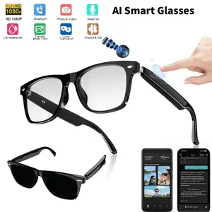 4K Smart AI Glasses 8MP Camera Recording Videos Photo Recognition Answer Translation BT Call Voice Assistant Control Smart Glass