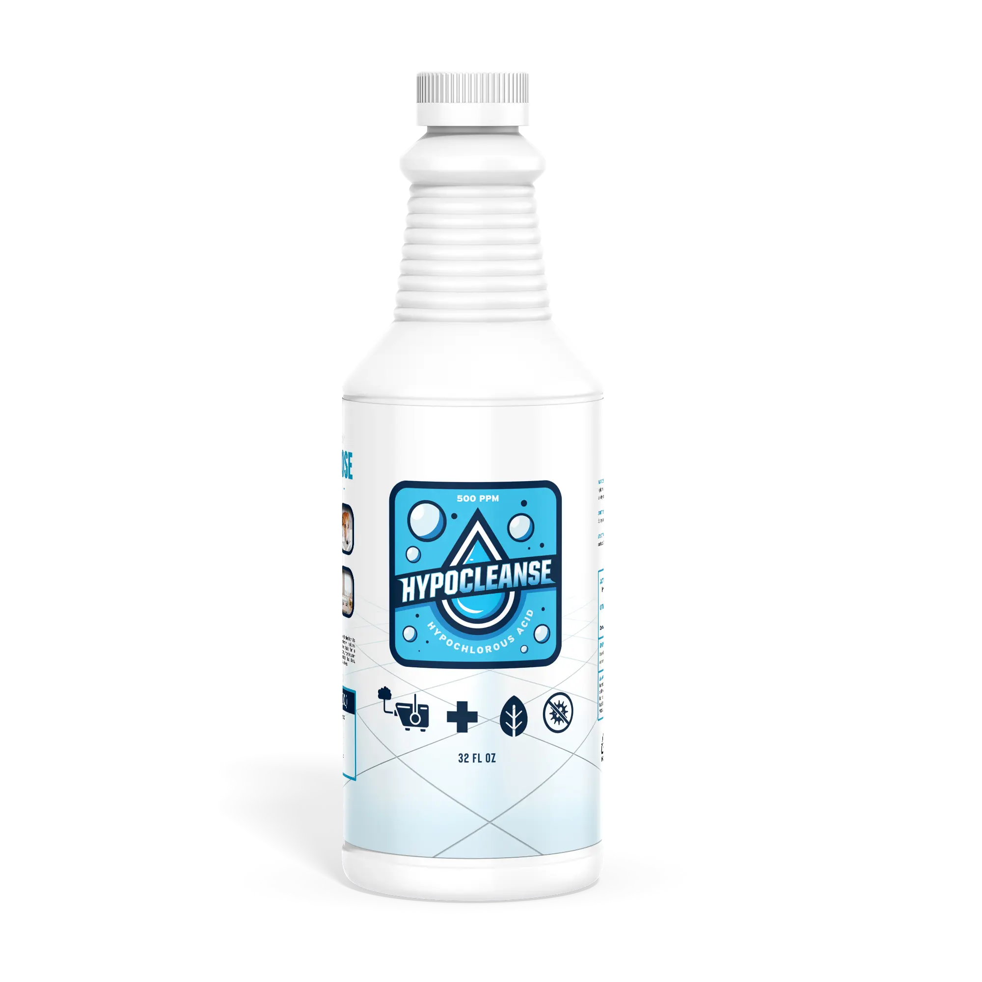 Hypochlorous Acid | HOCl | 500 PPM | 32 oz | Multi-Surface Cleaner | Multi-Purpose | Non Toxic | Pet Safe