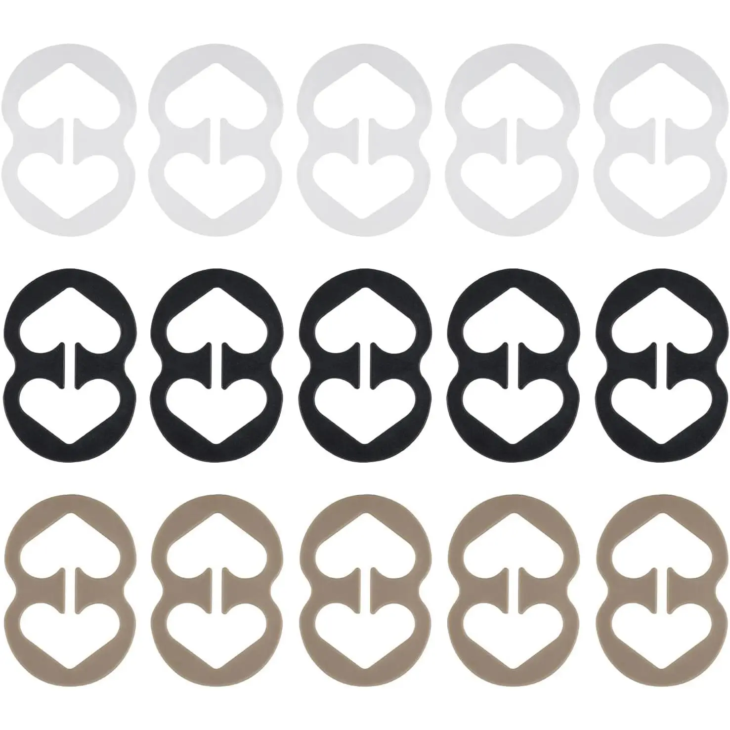 Bra Strap Clips Anti-Slip Buckles  Straps - for  for Women 15 Pack (15 Pack)