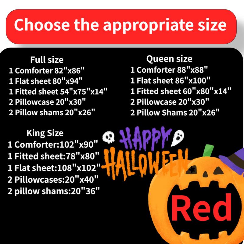 Cosybay 7-Piece Luxurious Comforter Set - Queen / King Size - Christmas pumpkin comforter set - Reversible down alternative duvet- Breathable & Lightweight - Perfect for All-Season Comfort - Includes Flat Sheet, Fitted Sheet, Pillowcases & Pillow Shams Cosybay 7-Piece Luxurious Comforter Set - Queen / King Size - Christmas pumpkin comforter set - Reversible down alternative duvet- Breathable & Lightweight - Perfect for All-Season Comfort - Includes Flat Sheet, Fitted Sheet, Pillowcases & Pillow Shams