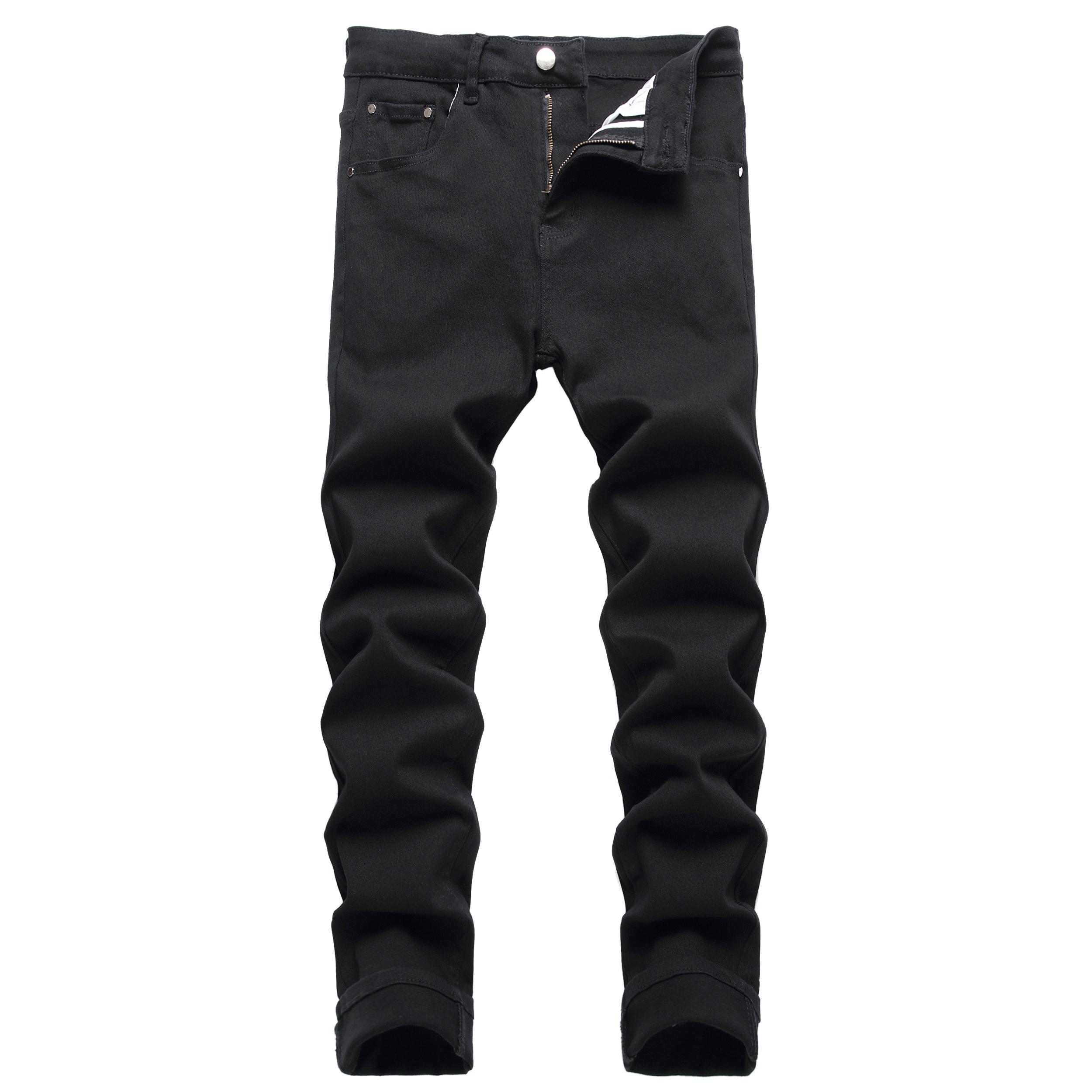 JUNBAOSS Men's Multi Pack Slim Fit Stretch Jeans Colored Skinny Jeans for Men, Distressed Straight Leg Casual Fashion Comfort Flex Waist Denim Pants, Menswear Classic Street Style Cotton Fabric Jean Natural Hipster Personalized Stylish Streetwear Jeans Ou