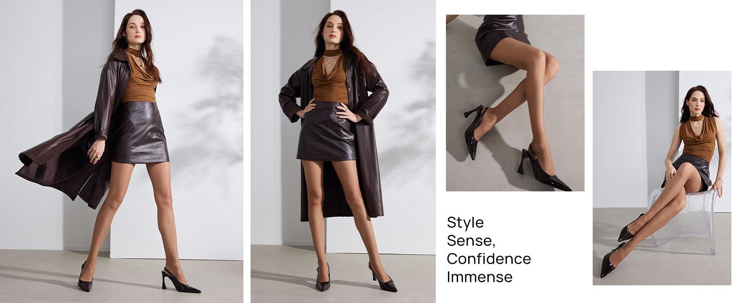 MANZI 6 Pairs Women's 20D Sheer Silky Pantyhose Run Resistant Nylon Tights High Waist Stockings with Control Top TikTokShopBlackFriday SpringStatements