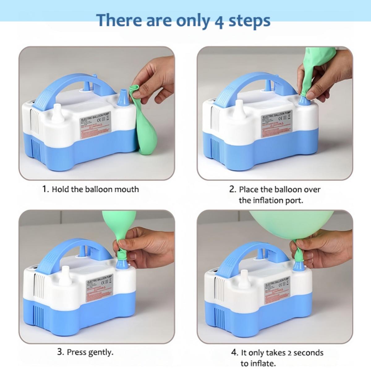 high-power electric balloon pump balloon blower inflatable pump double hole automatic inflator inflatable ball machine wedding room balloon blowing weapon